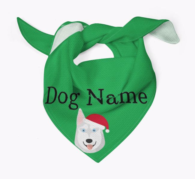 Peeking Christmas Icon: Personalized {breedFullName} Bandana